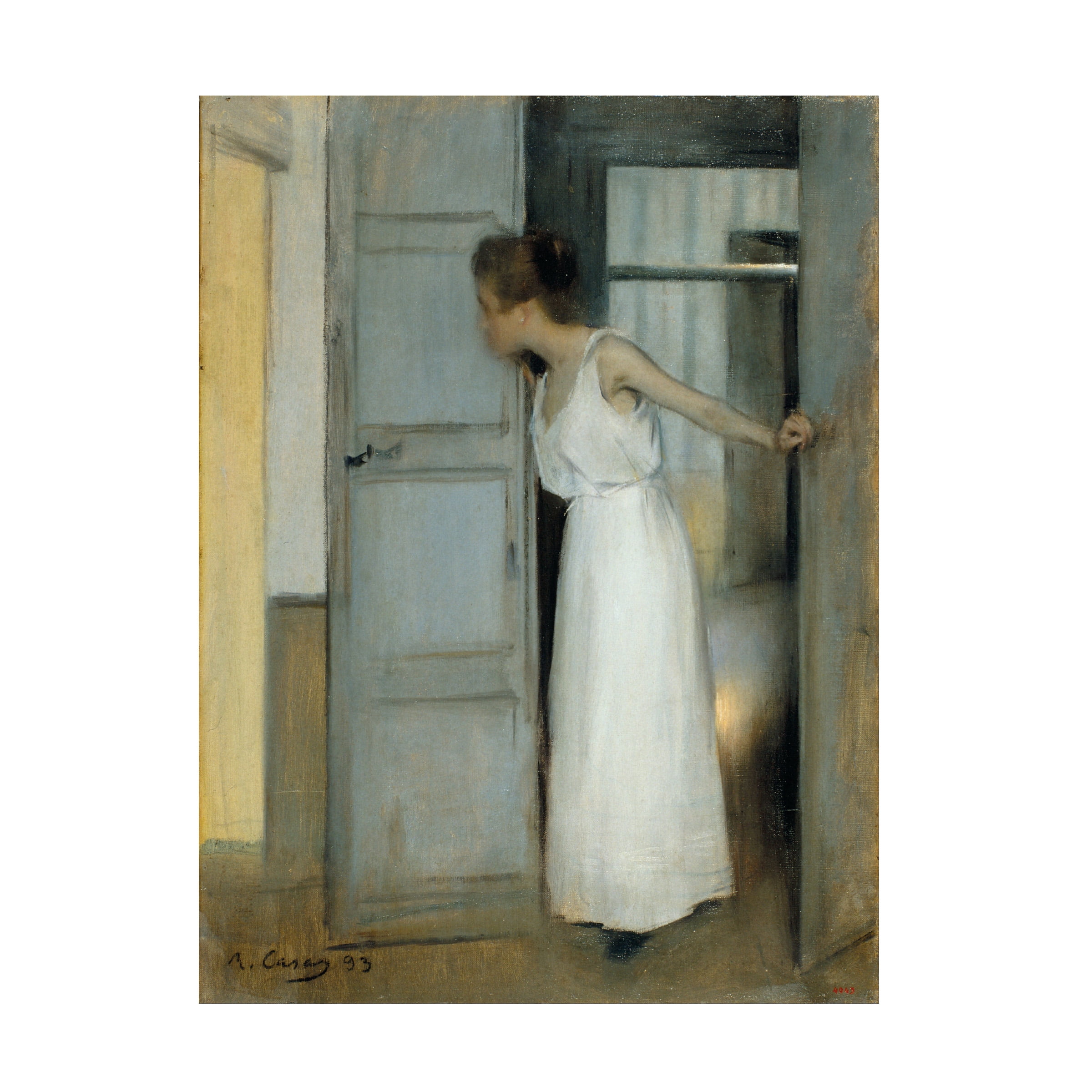 Ramon Casas 'Over My Dead Body' Canvas Art