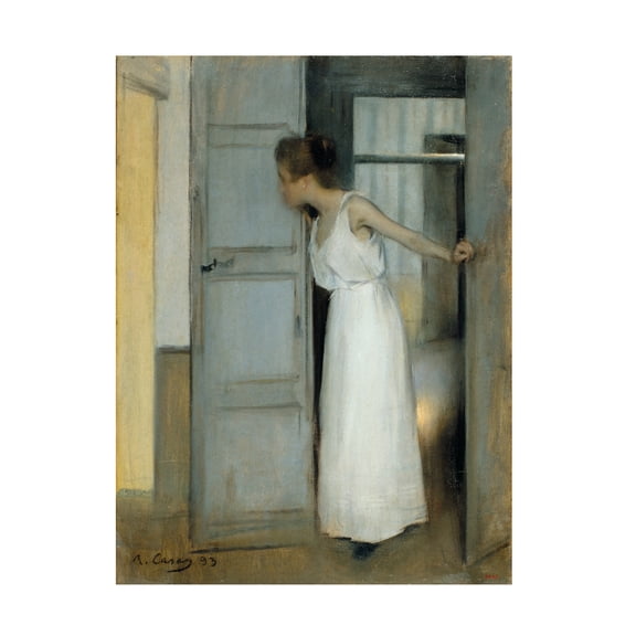 Ramon Casas 'Over My Dead Body' Canvas Art
