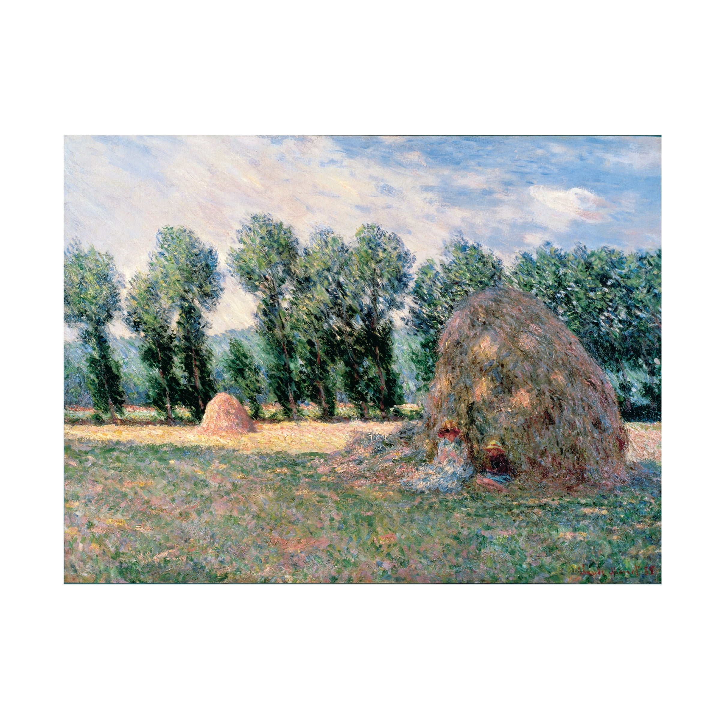Monet 'Haystacks' Canvas Art