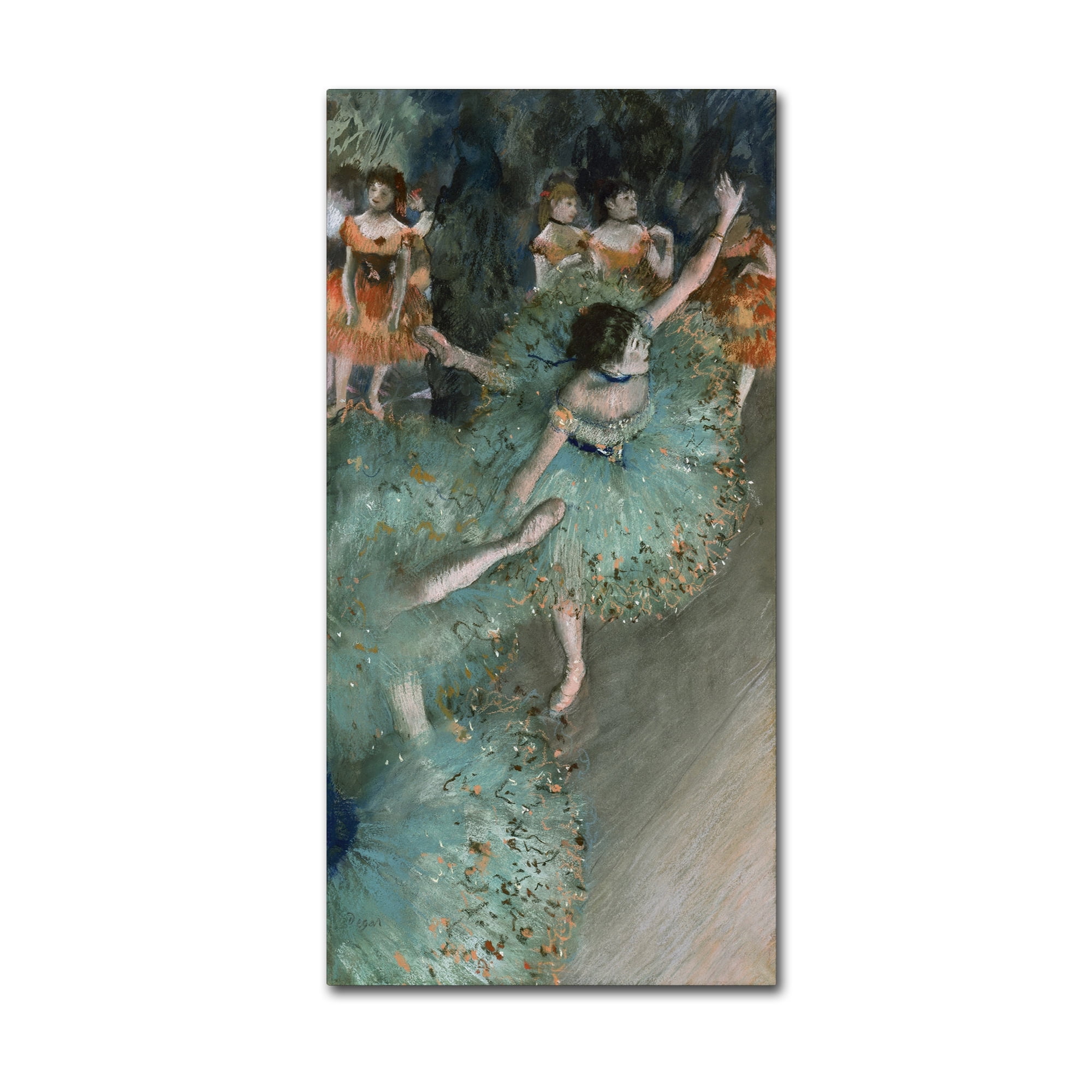 Degas 'Green Dancer' Canvas Art