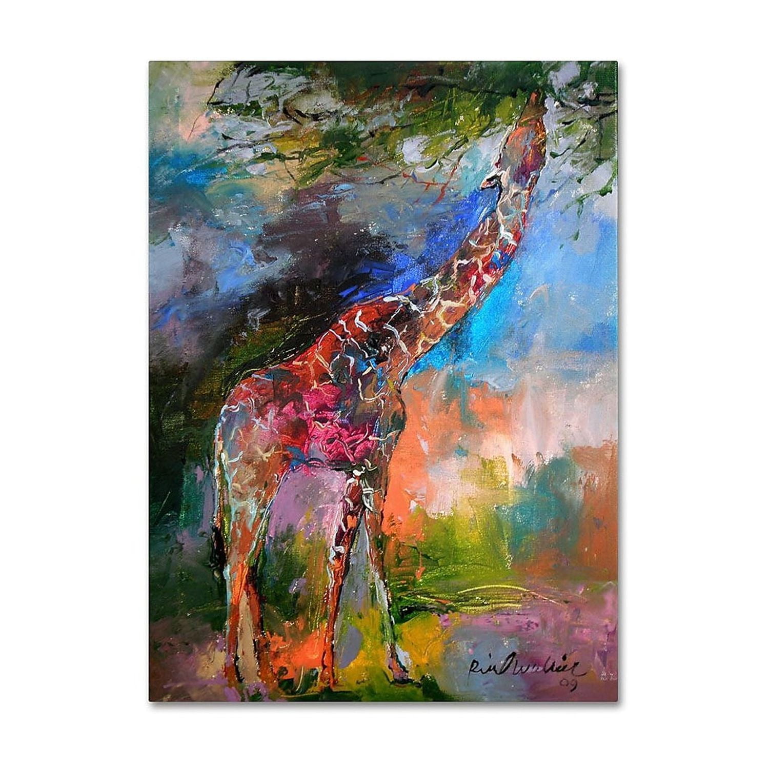 Richard Wallich 'Giraffe' Canvas Art