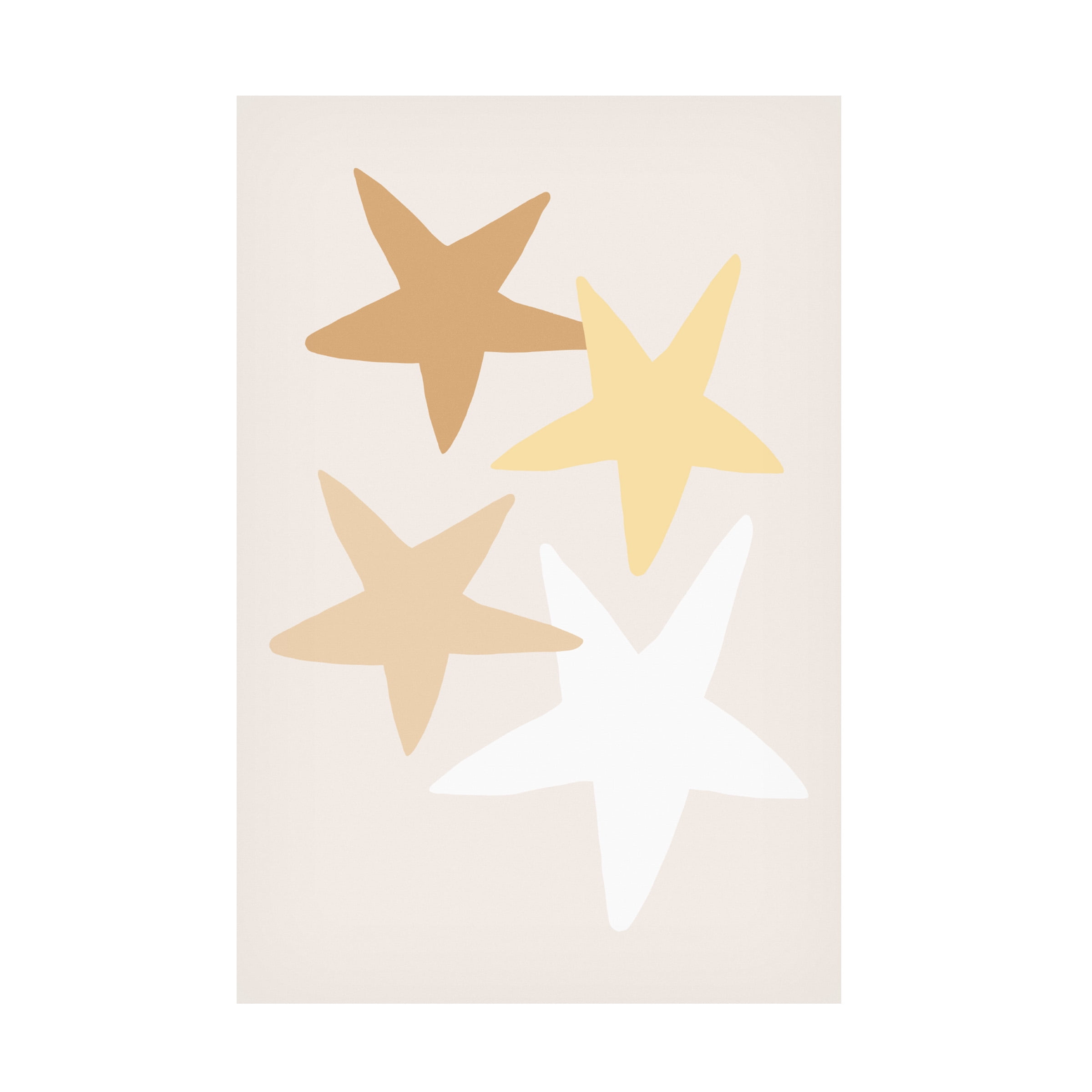 Pictufy Studio 'Stars Yellow' Canvas Art