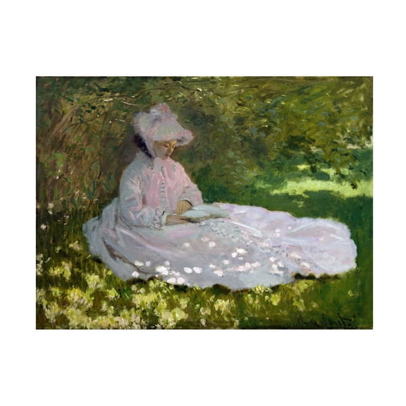 Monet 'Springtime' Canvas Art
