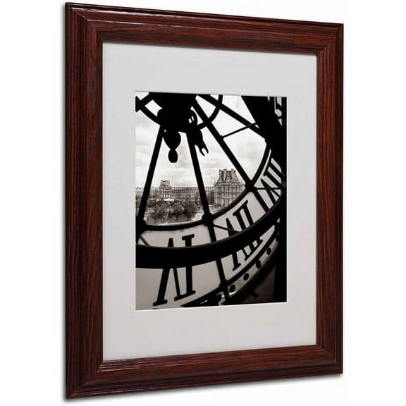 Matted art under acrylic in a wood frame