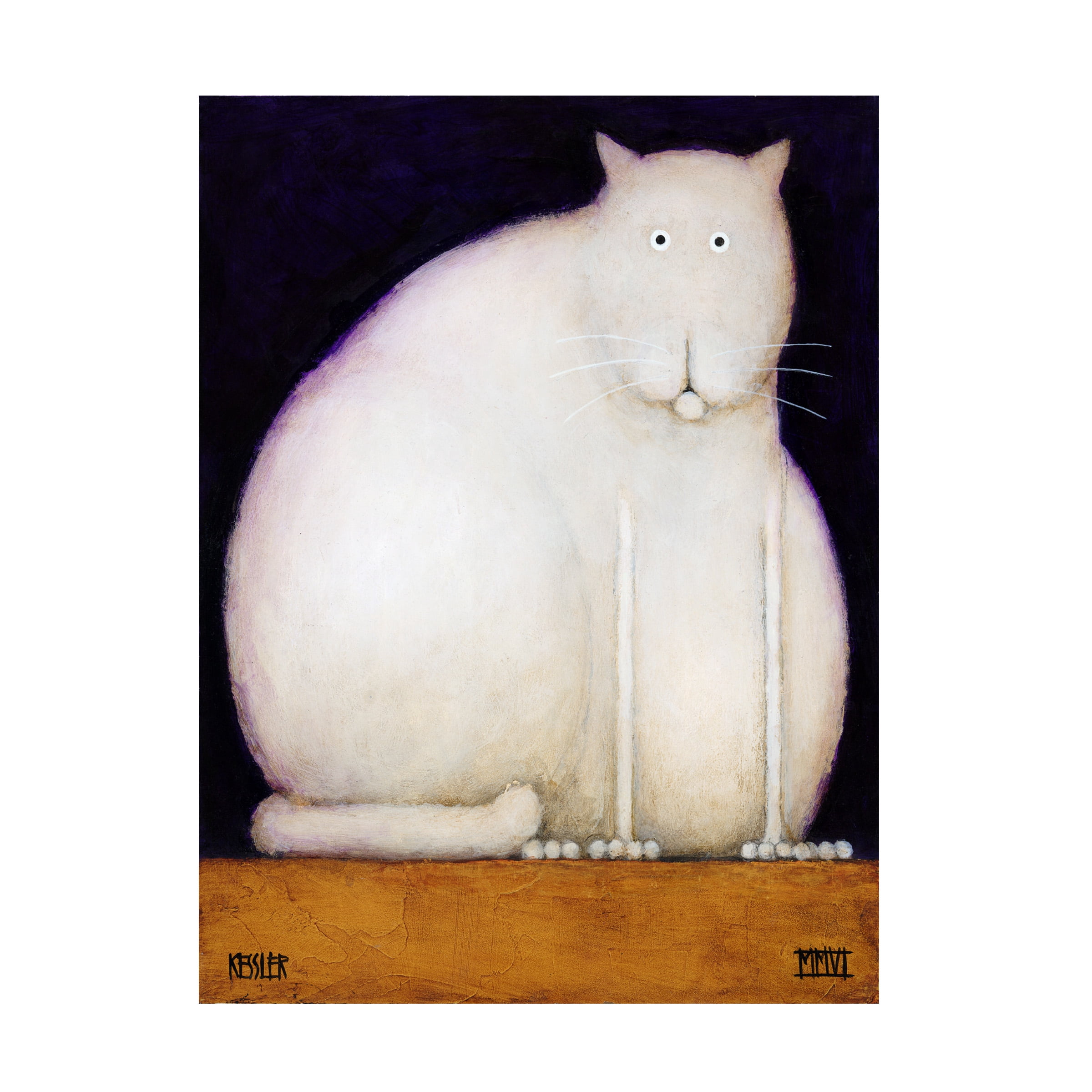 Partick Fat Daniel Patrick Kessler 'Fat Cat' Canvas Art - Walmart.com