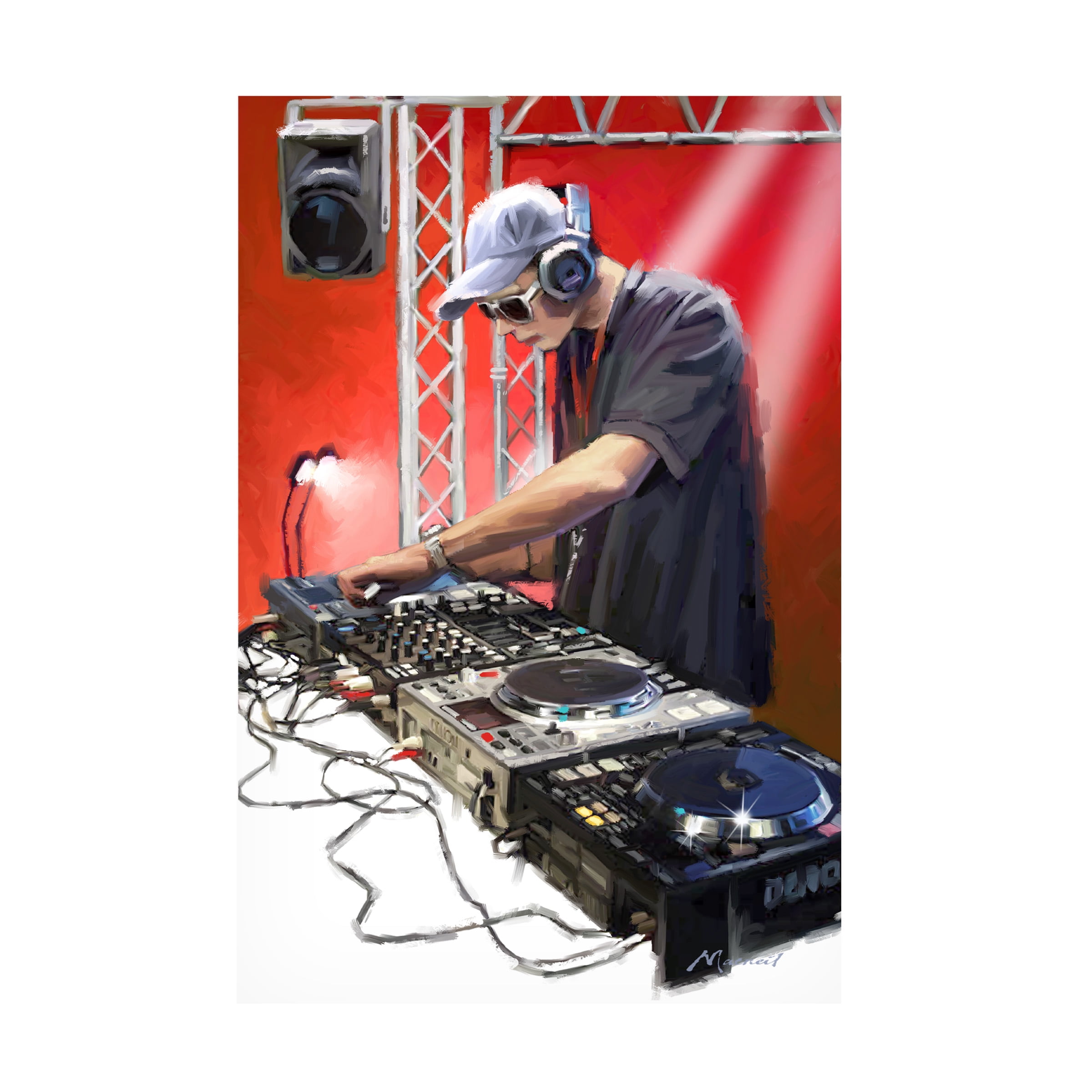 The Macneil Studio 'DJ' Canvas Art