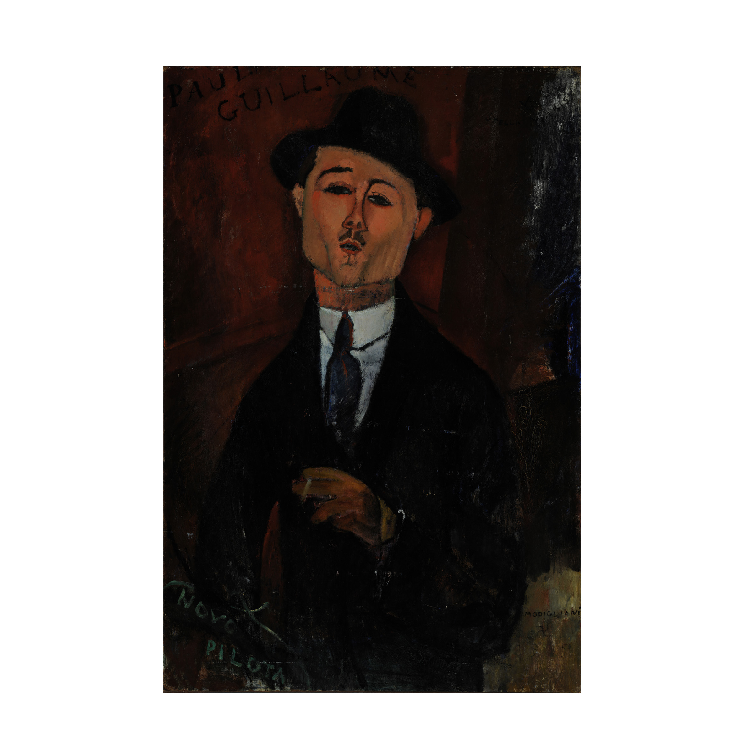 Modigliani 'Paul Guillaume, Novo Pilota' Canvas Art