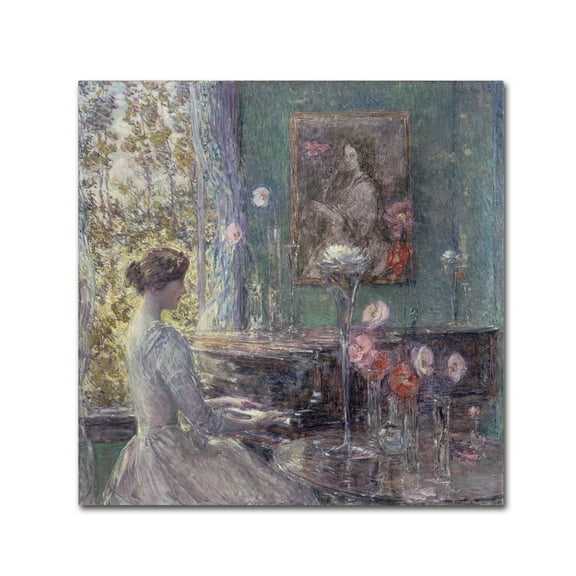 Childe Hassam 'Improvisation' Canvas Art