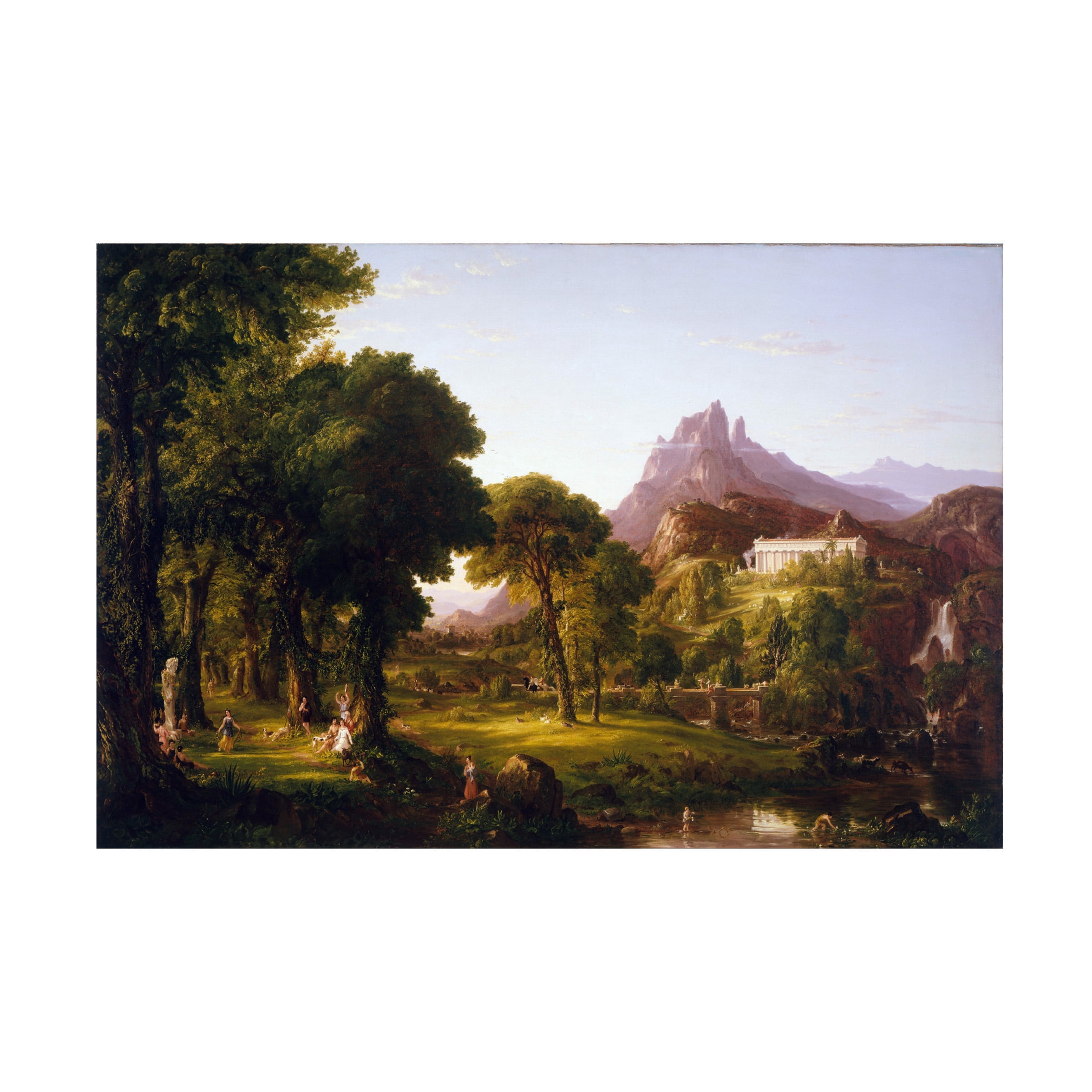 Trademark Fine Art Thomas Cole Dream Of Arcadia Canvas Wall Art - 16x24