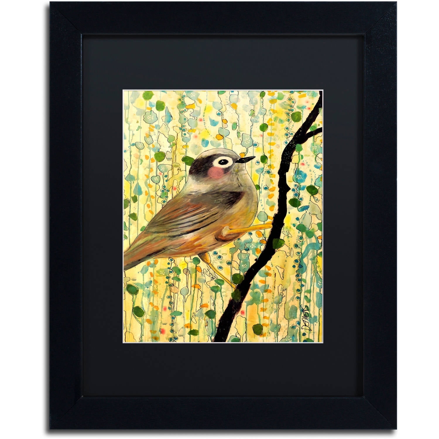 Sylvie Demers 'Monsieur' Black Matted Framed Art