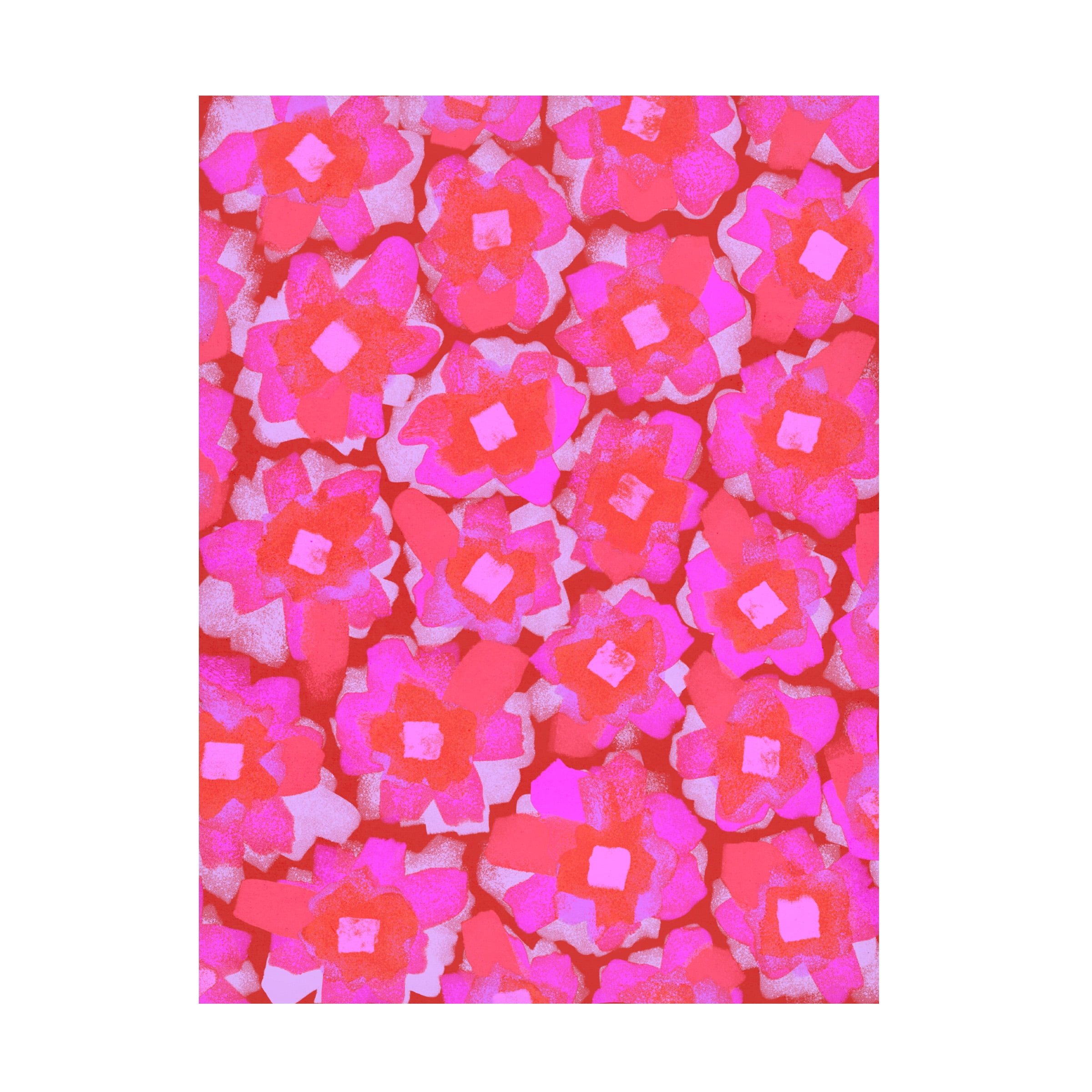Treechild 'Cute Pink Flowers' Canvas Art