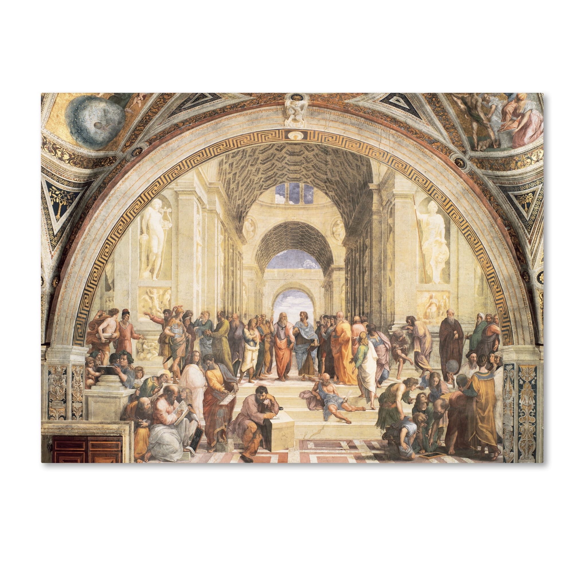 Raphael School of Athens Religious Canvas Art Print