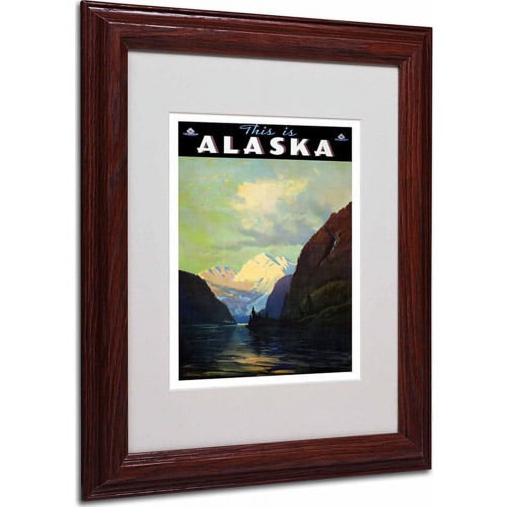 Matted art under acrylic in a wood frame
