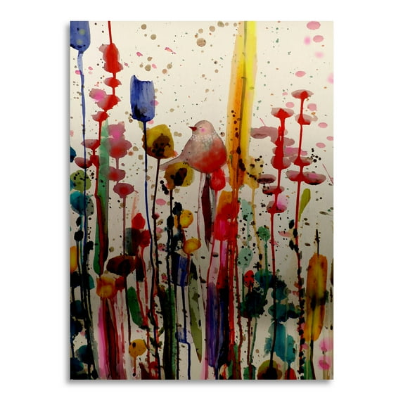 Sylvie Demers 'Ce Doux Matin' Floating Brushed Aluminum Art