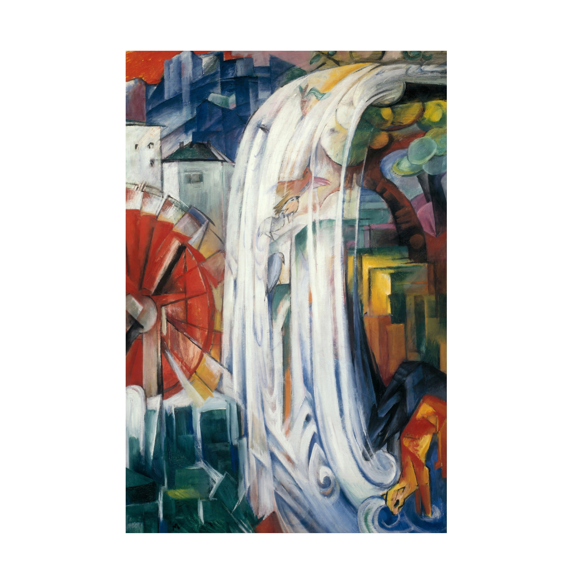 Franz Marc 'The Bewitched Mill' Canvas Art