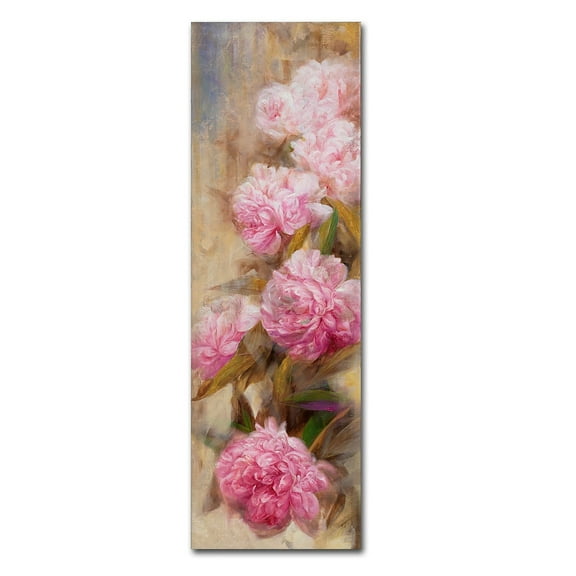 Li Bo 'Peonies II' Canvas Art