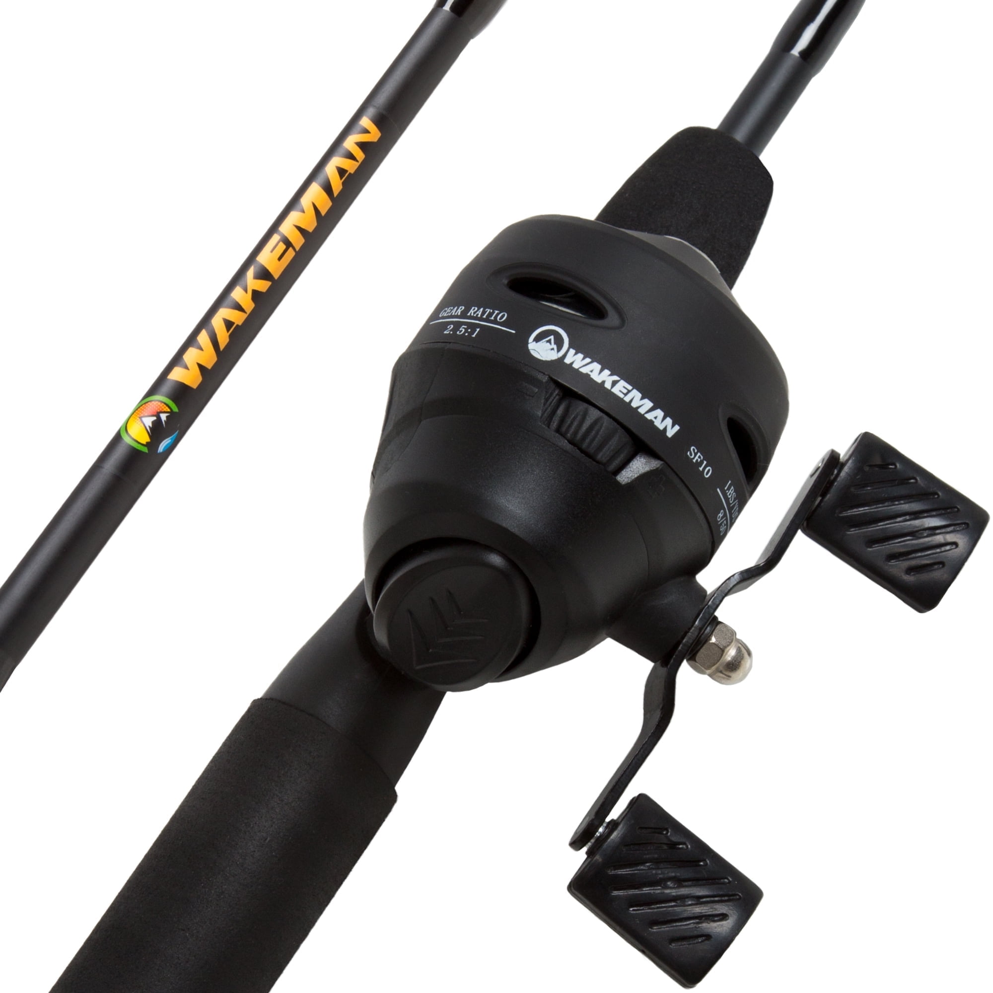 Wakeman 5-Foot 4-Inch Fishing Pole - Fishing Rod and Reel Combo, Black