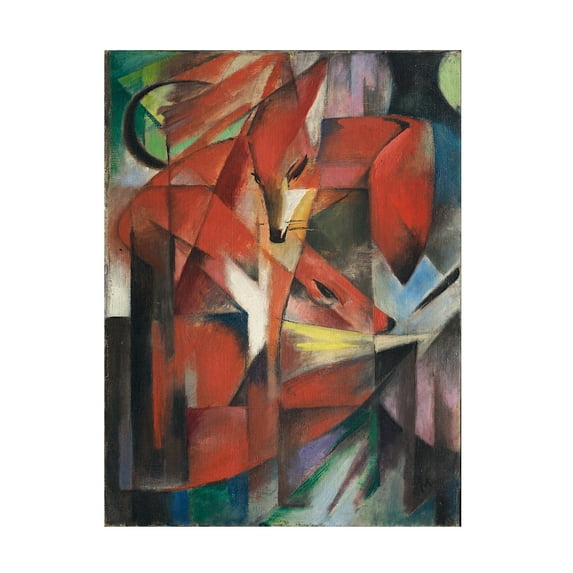 Franz Marc 'The Fox 1913' Canvas Art