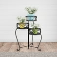 thumbnail image 1 of Pure Garden 3-Tier Indoor or Outdoor Folding Plant Stand (Black), 1 of 8