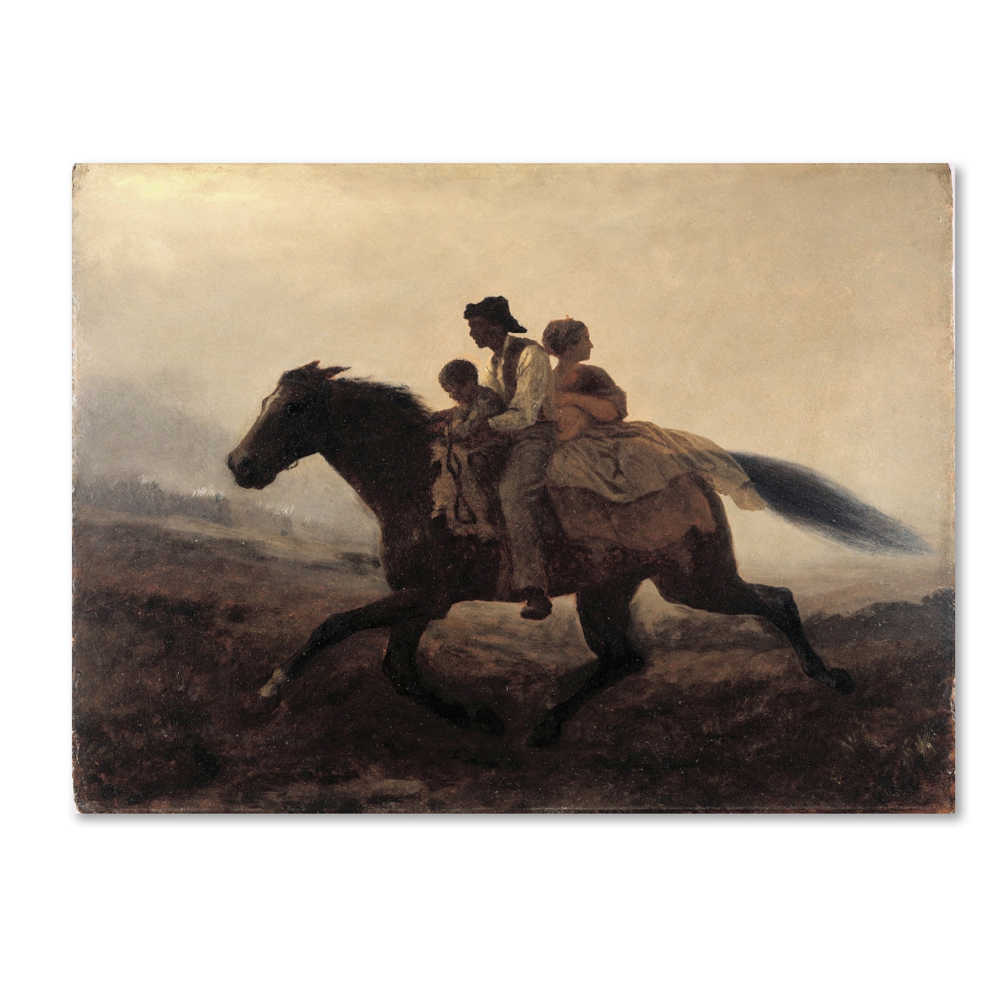 Eastman Johnson 'A Ride For Libertythe Fugitive Slaves' Canvas Art