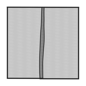 Pure Garden One Car Garage Door Screen Heavy-Duty Weighted Mesh Curtain with Magnetic Closure for Mosquito, Insect, and Sun Protection