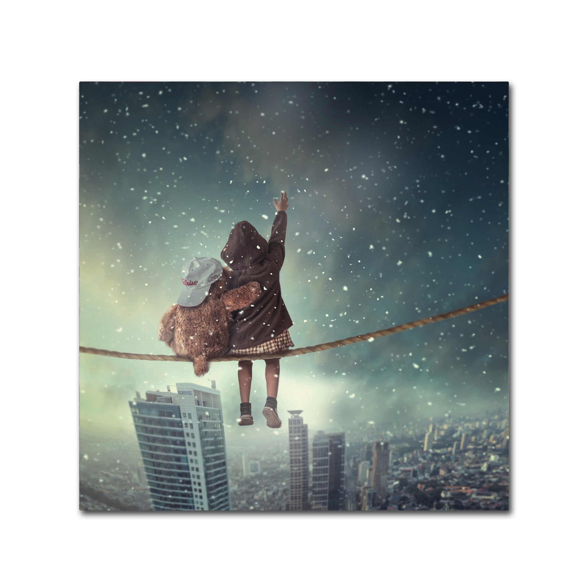 Hardibudi 'Let It Snow' Canvas Art