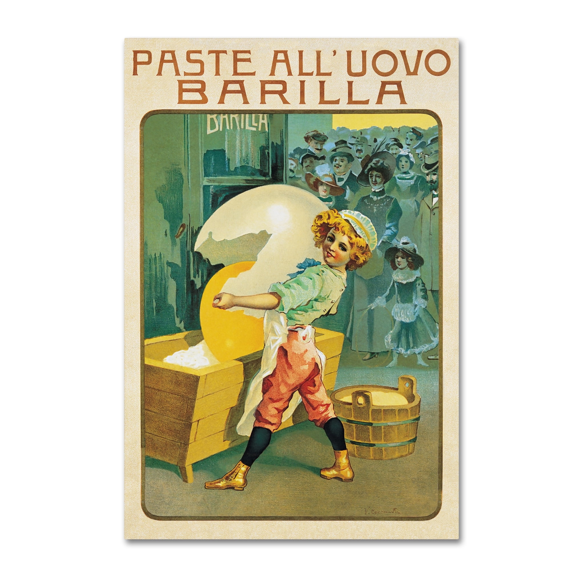 Vintage Apple Collection 'Barilla Pasta Egg' Canvas Art