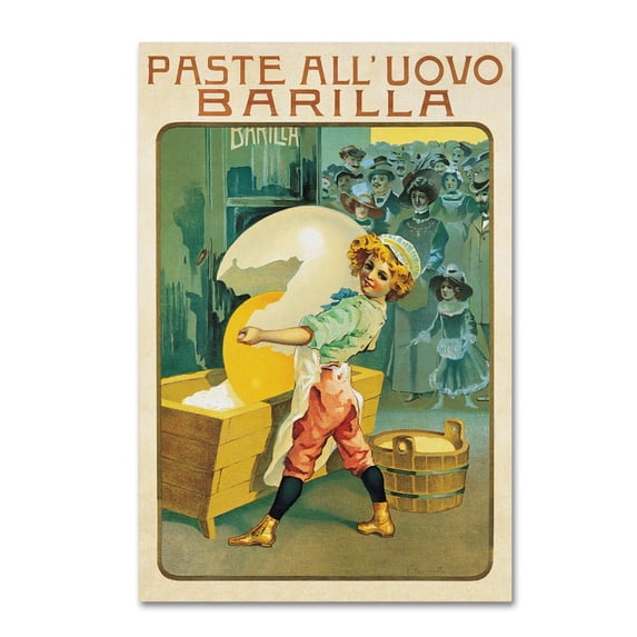 Vintage Apple Collection 'Barilla Pasta Egg' Canvas Art
