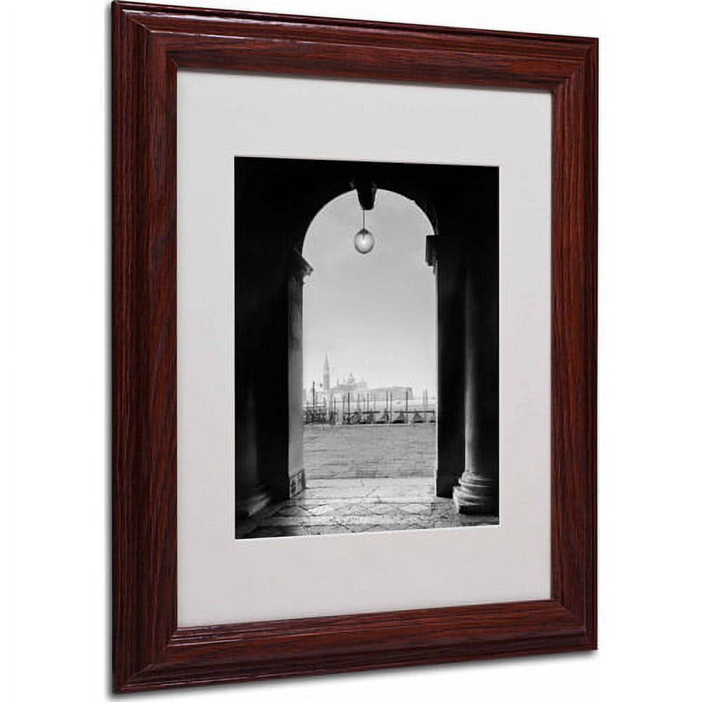 Matted art under acrylic in a wood frame