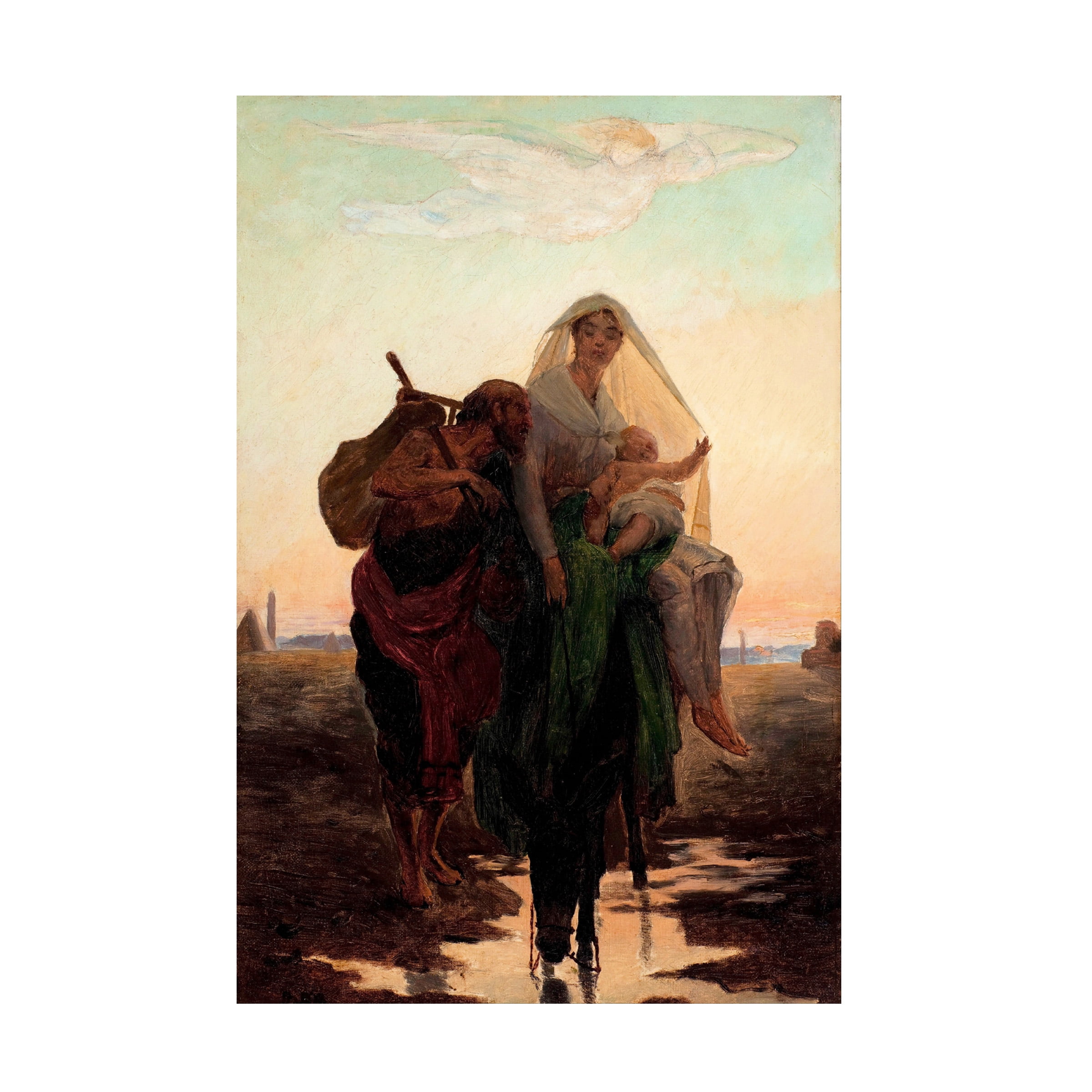 Almeida Junior 'Flight Of The Holy Family To Egypt' Canvas Art
