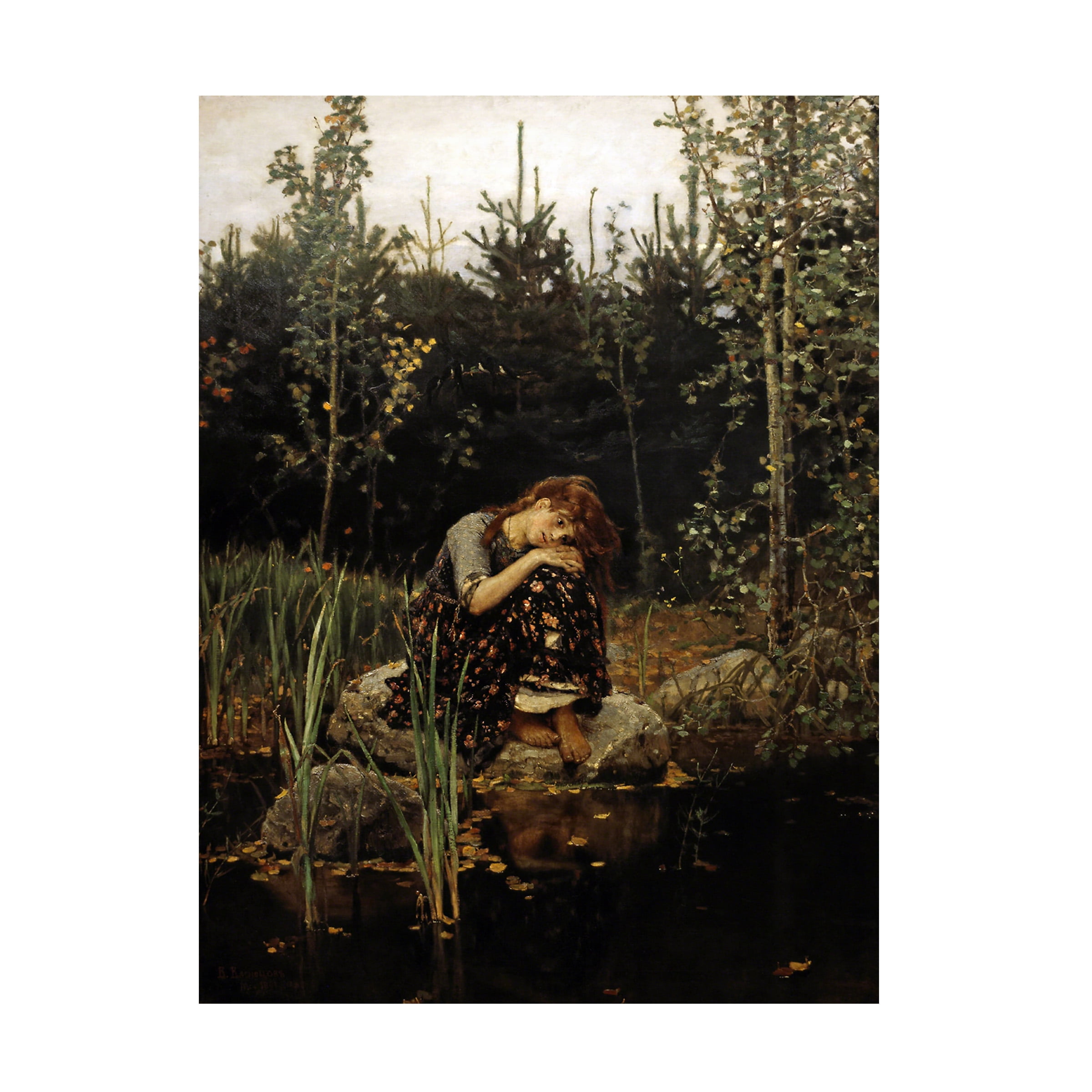 Viktor Vasnetsov 'Alyonushka' Canvas Art
