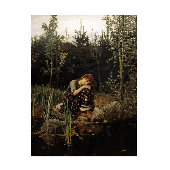 Viktor Vasnetsov 'Alyonushka' Canvas Art