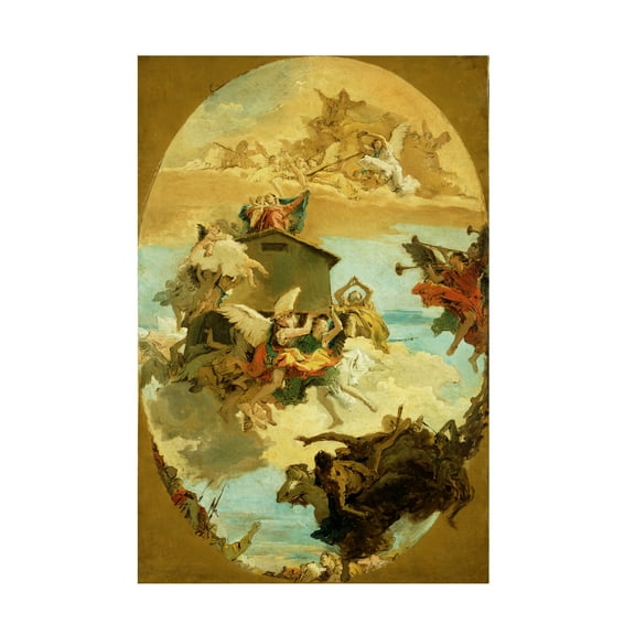 Tiepolo 'The Miracle Of The Holy House Of Loreto' Canvas Art