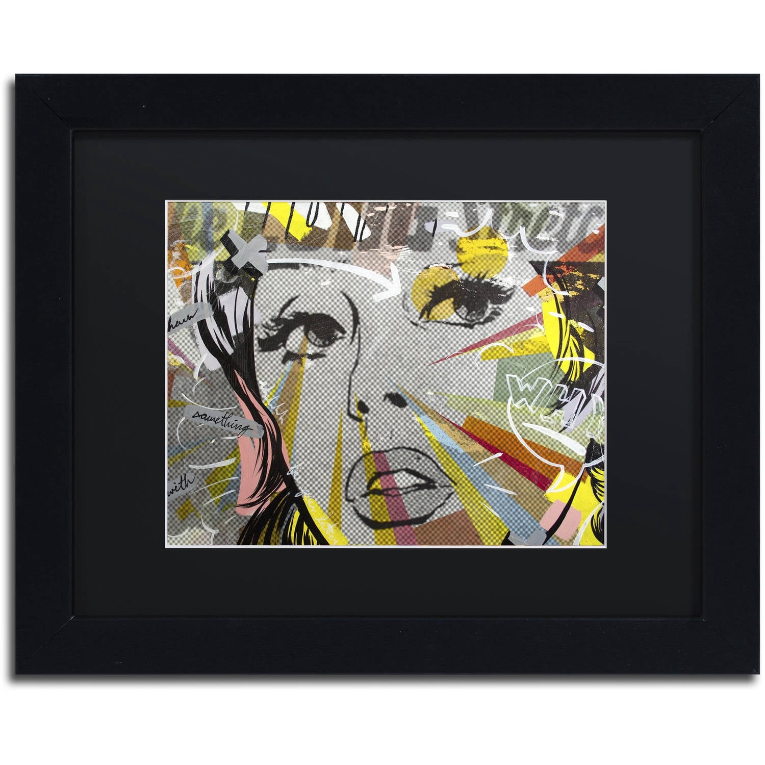 Dan Monteavaro 'The Long Stretch' Black Matted Framed Art