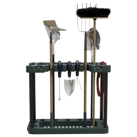 Stalwart Garden Tool Organizer â€“ Rolling Utility Cart â€“ Holds 40 Yard Tools