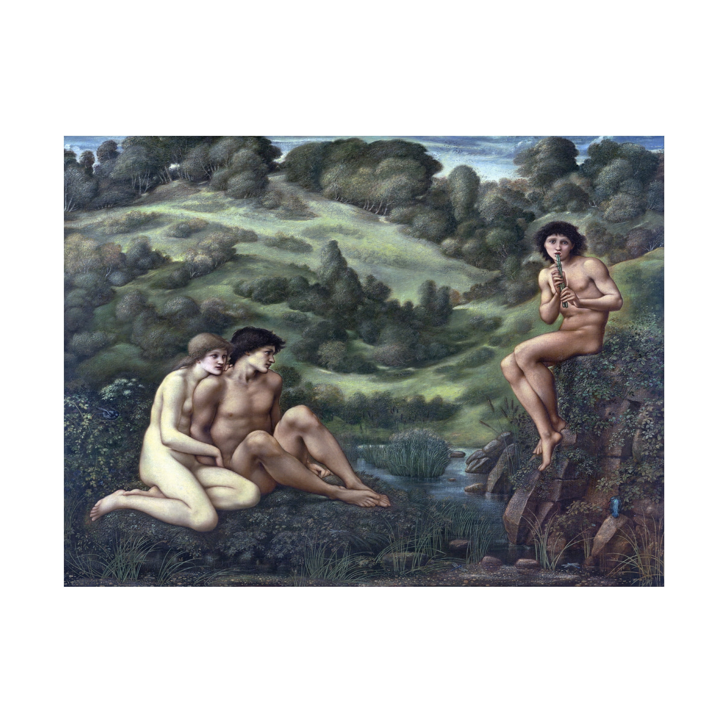 Trademark Fine Art Edward Burne-Jones The Garden Of Pan 2 Canvas Wall Art - 18x24
