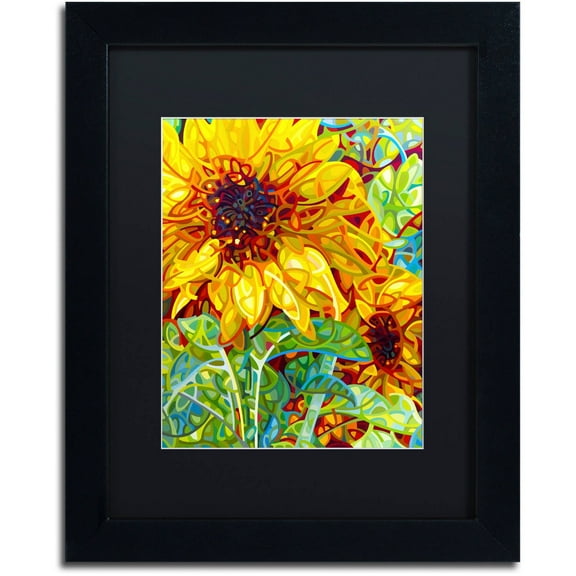 Mandy Budan 'Summer In The Garden' Black Matted Framed Art