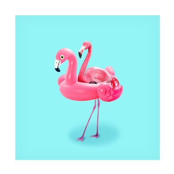 Artem Pozdniakov 'Flamingo on Resort' Canvas Art