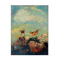 Odilon Redon 'Butterflies' Canvas Art