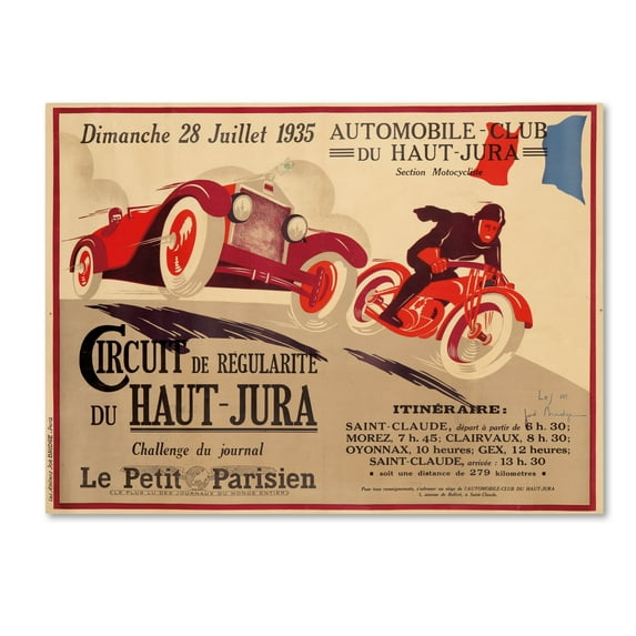 Lantern Press 'Racing 16' Canvas Art