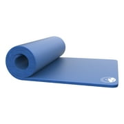 Wakeman Outdoors 0.75-Inch-Thick Foam Sleeping Pad for Camping Blue
