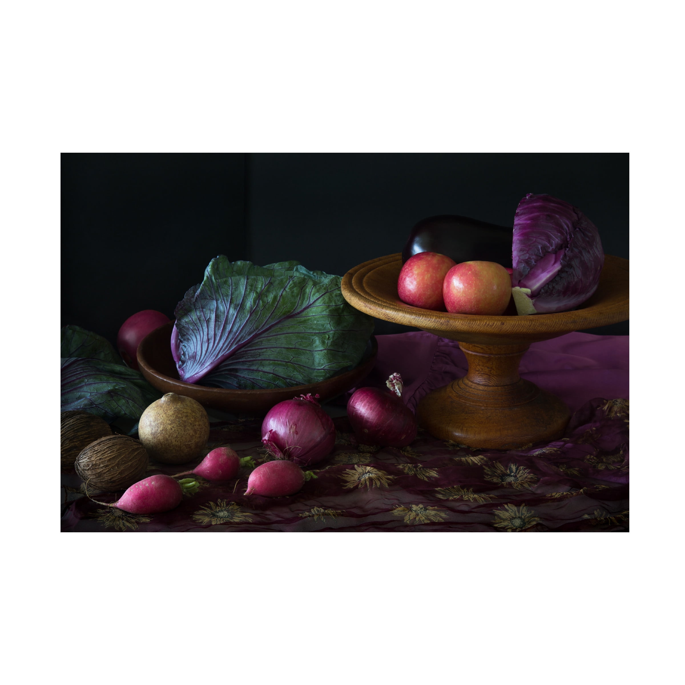 Jacqueline Hammer 'Still Life In Purple' Canvas Art