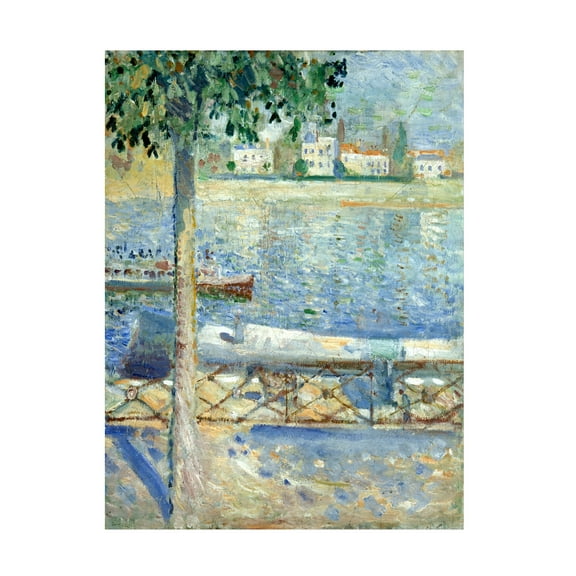 Edvard Munch 'The Seine At St Cloud' Canvas Art
