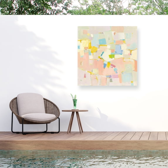 Phyllis Adams 'Block Party' Outdoor All-Weather Wall Decor