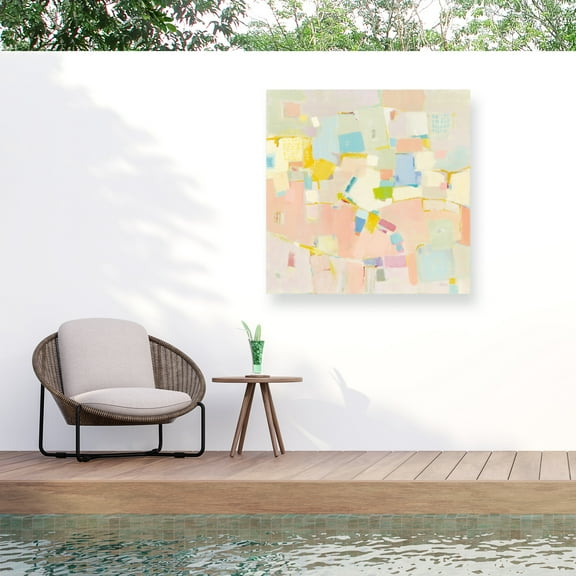 Phyllis Adams 'Block Party' Outdoor All-Weather Wall Decor