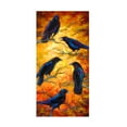 thumbnail image 1 of Trademark Fine Art Marion Rose Crows 9 Canvas Wall Art - 16x32, 1 of 5