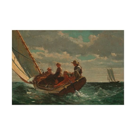 Winslow Homer 'Breezing Up (A Fair Wind) 1873-76' Canvas Art