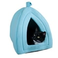 thumbnail image 1 of PETMAKER Cat House for Kittens, Rabbits, and Other Small Animals (Blue), 1 of 7