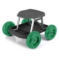 thumbnail image 1 of Pure Garden Gardening Stool - Rolling Garden Seat (Black and Green), 1 of 11