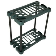 Stalwart Garden Tool Organizer - 23-Inch Rack Holds up to 30 Tools (Green)